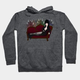 Elvira mistress of the dark. Spooky and gay! Hoodie